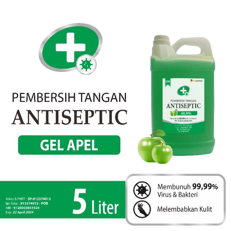 Handsanitizer Gel aroma APEL jirigen 5 liter