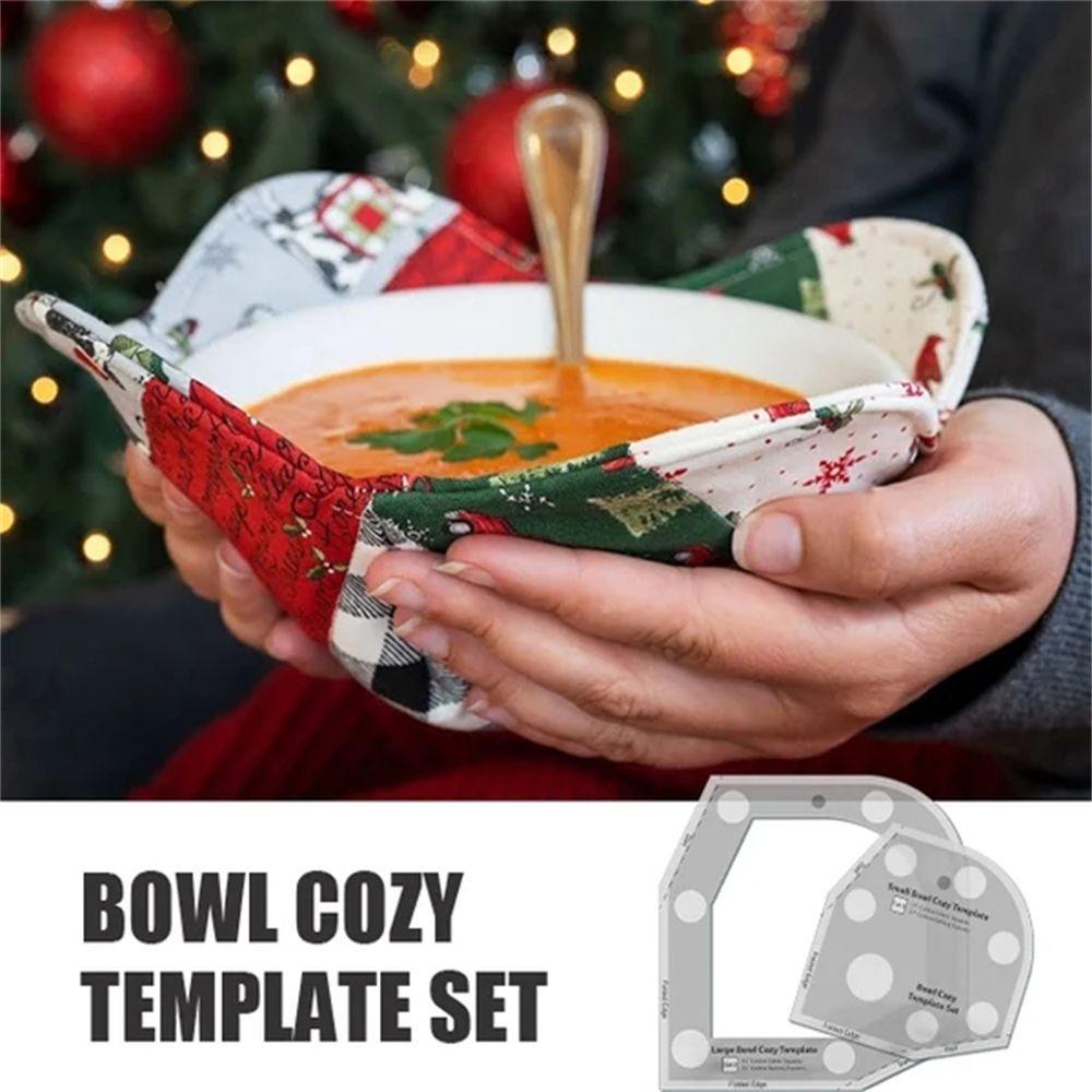 Lanfy Bowl Cozy template Acrylic Relaxing Reusable Mudah Digunakan Jahitan template