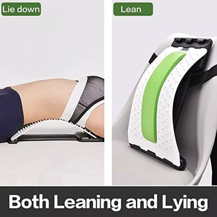 BACKCARE PLUS Alat Terapi Pijat Nyeri Punggung bawah dan atas Alat Pijat Peregangan Lumbar Alat Korektur Postur