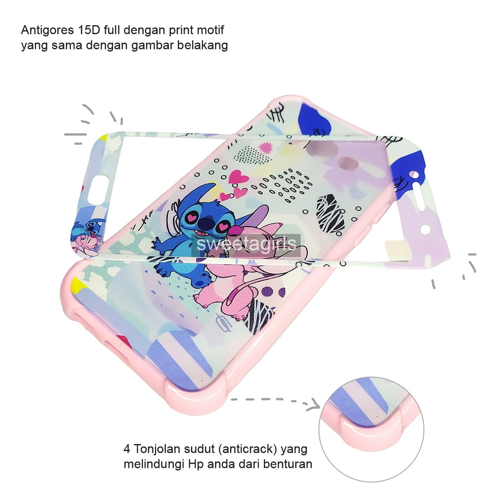 Casing Lucu Samsung Galaxy A5 2017 AntiCrack dengan Antigores -  Karakter - sweetacase.id - Bisa Bayar Ditempat / COD / Casing Terbaru - Karakter Lucu - Casing Imut - Kesing Hits - Case Gemoy - Kesing - Aesthetic Stitch - Doraemon