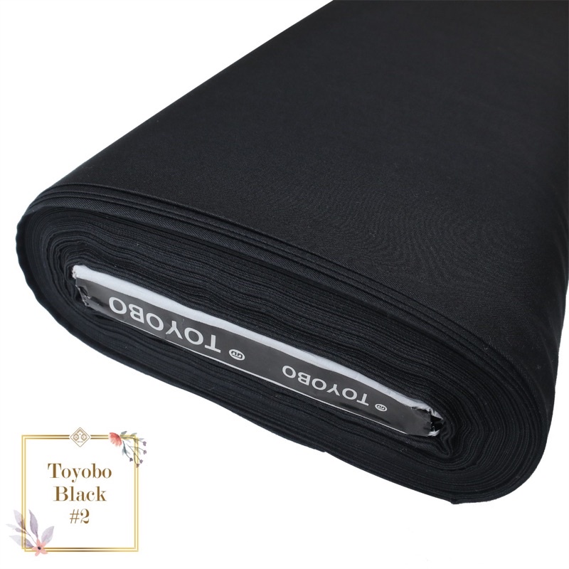 [PROMO!!] KAIN KATUN TOYOBO EXCLUSIVE ROYALMIX PREMIUM ORIGINAL PER-0.5M TERMURAH TOYOBO FODU FD ORI-[PROMO] Black