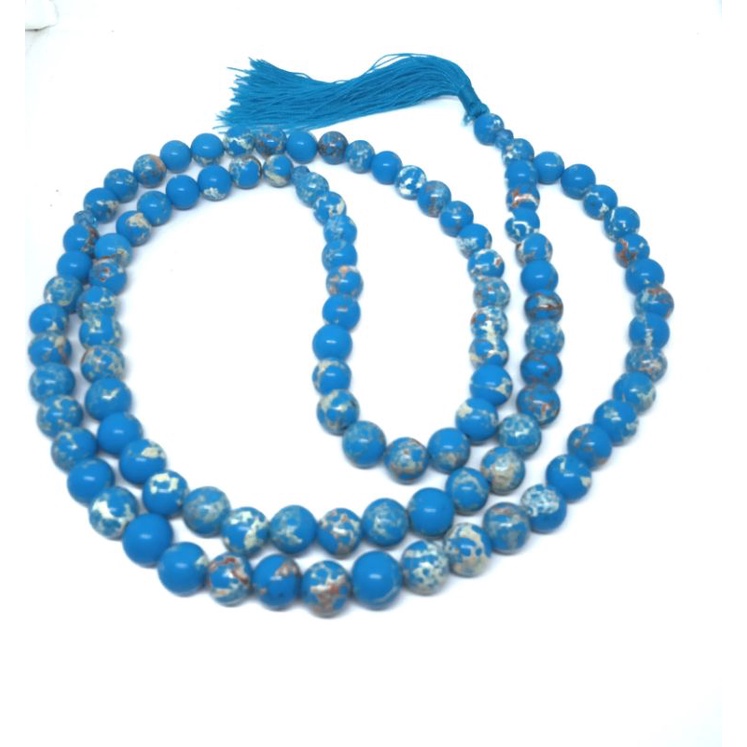 TASBIH BATU PIRUS PERSIA SERAT EMAS 99BUTIR 8MM ASLI