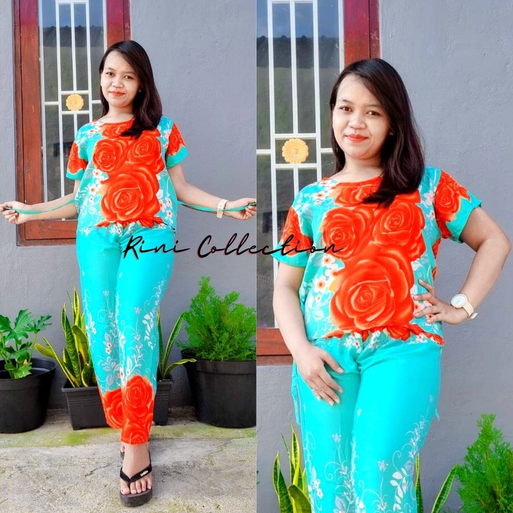 Babydoll bali/motif mawar klasik