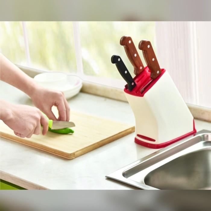 

Tempat Pisau Dapur Gunting Rak Pisau Alat Dapur Anti Air Standing Kualitas Terjamin