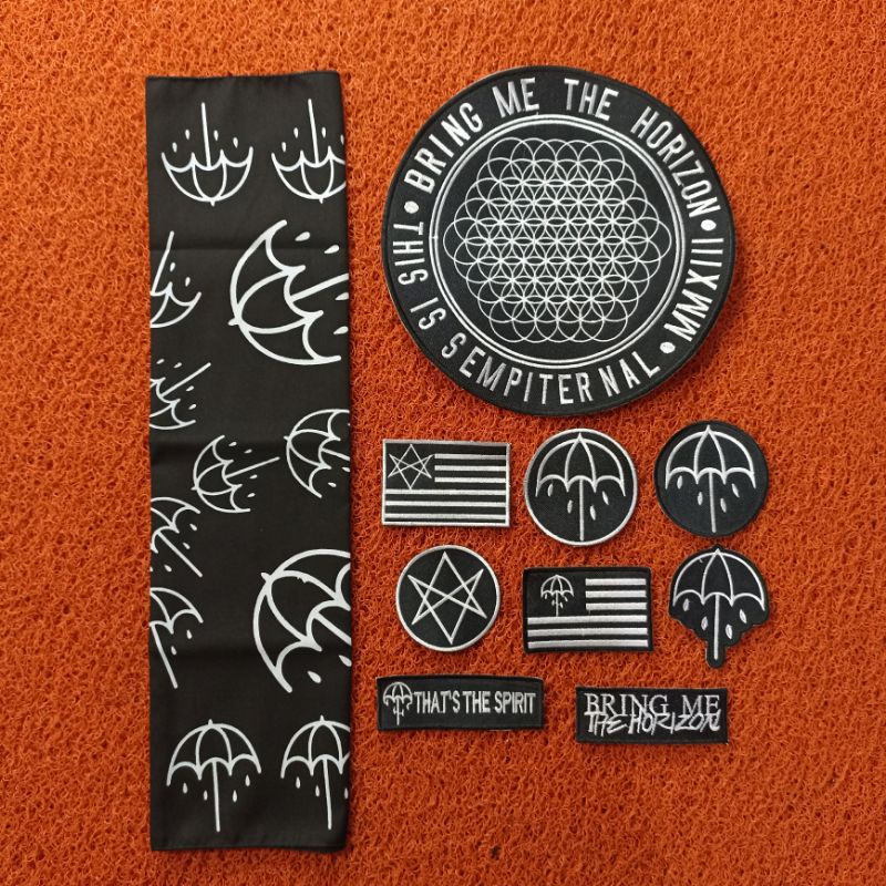 BACKPATCH BORDIR BMTH X SLAYER BANDANA PREMIUM