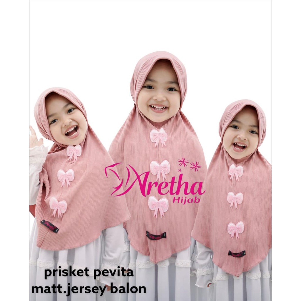 Jilbab Plisket Anak Pevita By Aretha