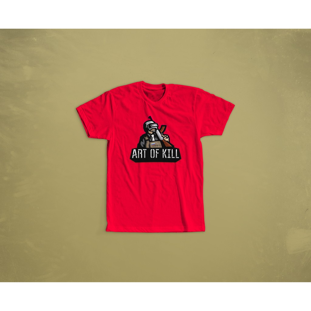 KAOS TSHIRT COMBED 30S PUBG ART OF KILL CHICKEN DINNER
