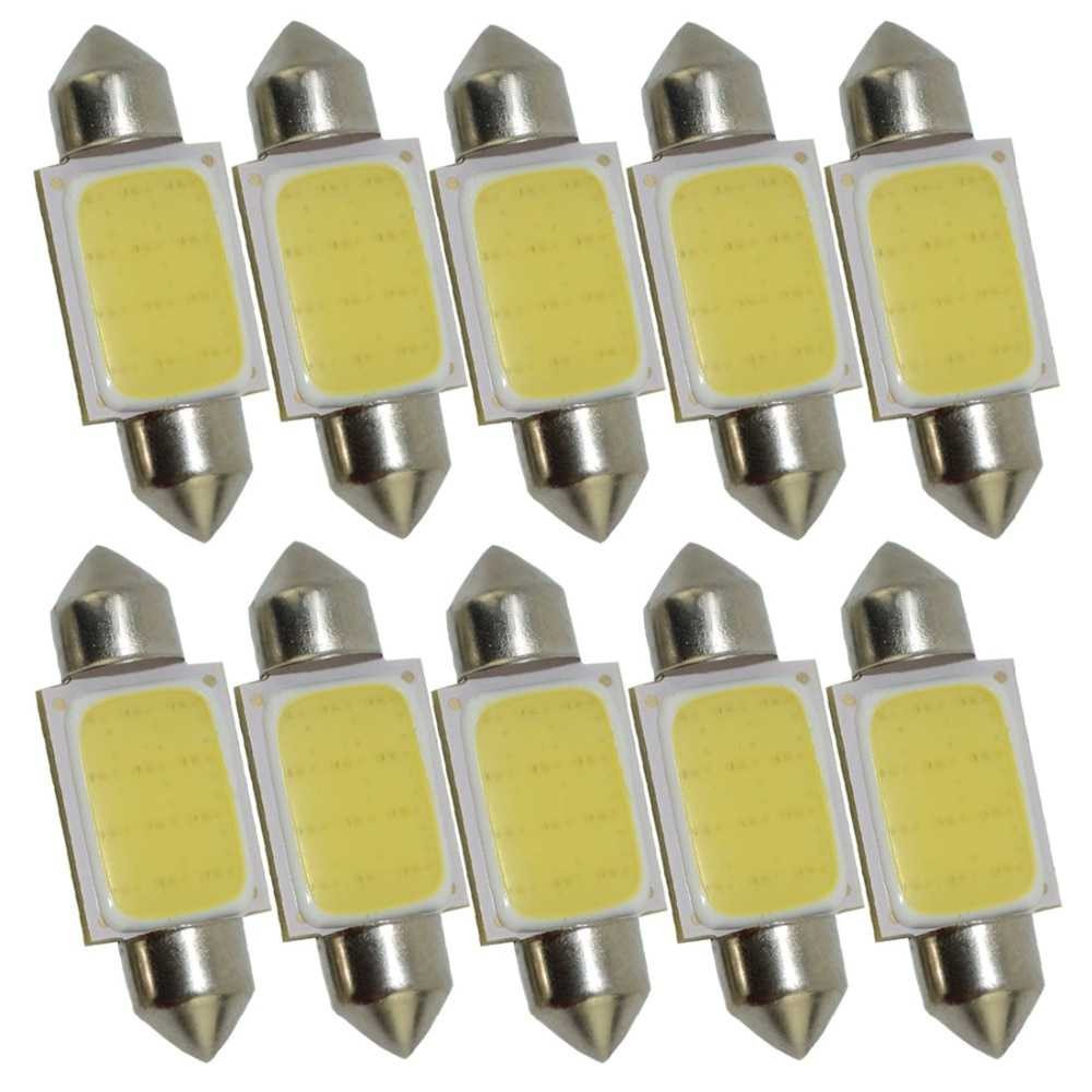 Bergaransi ! Lampu Interior Mobil LED COB Dome Light c5w BA9S - 1PCS