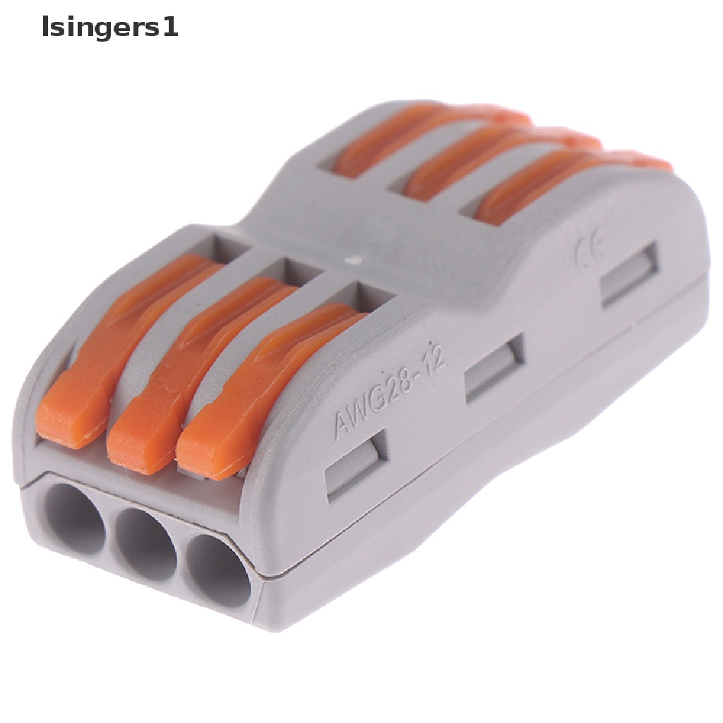 (lsingers1) Spl-1 2 3 Way Terminal Block Konektor Kabel Listrik Reusable