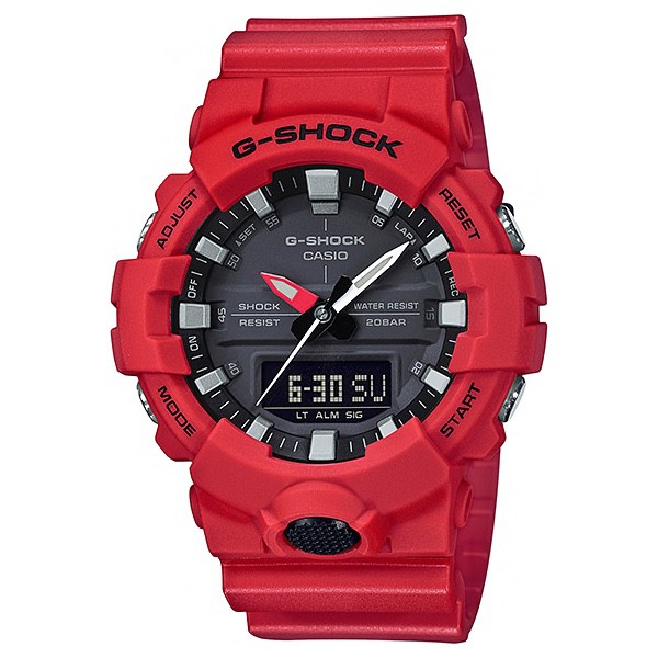 JAM TANGAN PRIA CASIO G-SHOCK GA-800-4A ORIGINAL - GSHOCK GA800 MERAH