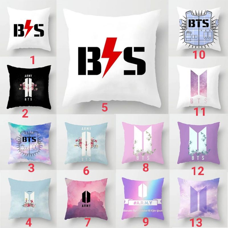 Bantal BT21 &amp; LOGO BTS CUSTOM PERAONA Bantal Sofa uk30×30