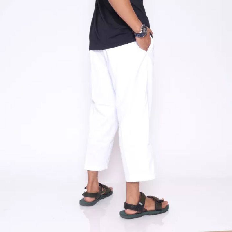 ZAJA - Celana Sirwal Kasual Harian &amp; Taraweh / Ankle Pants Pria Dewasa / Celana Pangsi Muslim Kasual Pria Dewasa / Celana Sholat 3/4 Harian / Long Pants Kasual / Bawahan Baju Koko / Kurta / Fashion Muslim