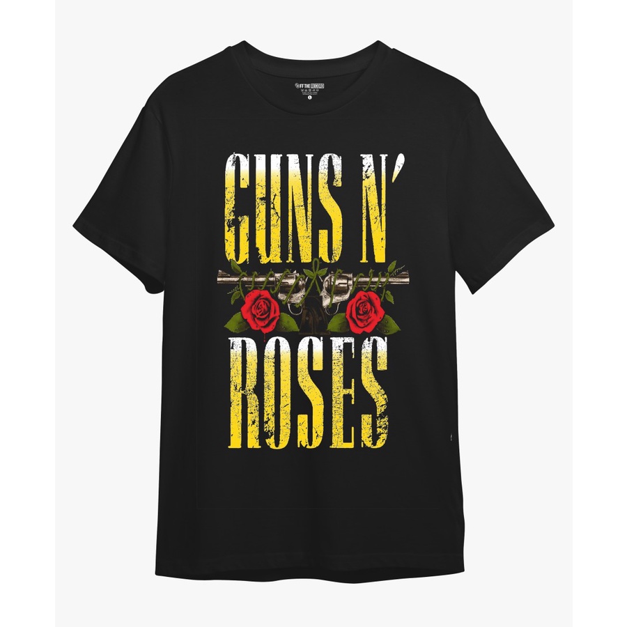 Kaos Guns N Roses Flower Katun Combed 24s S-XXL Ukuran (S-3XL)
