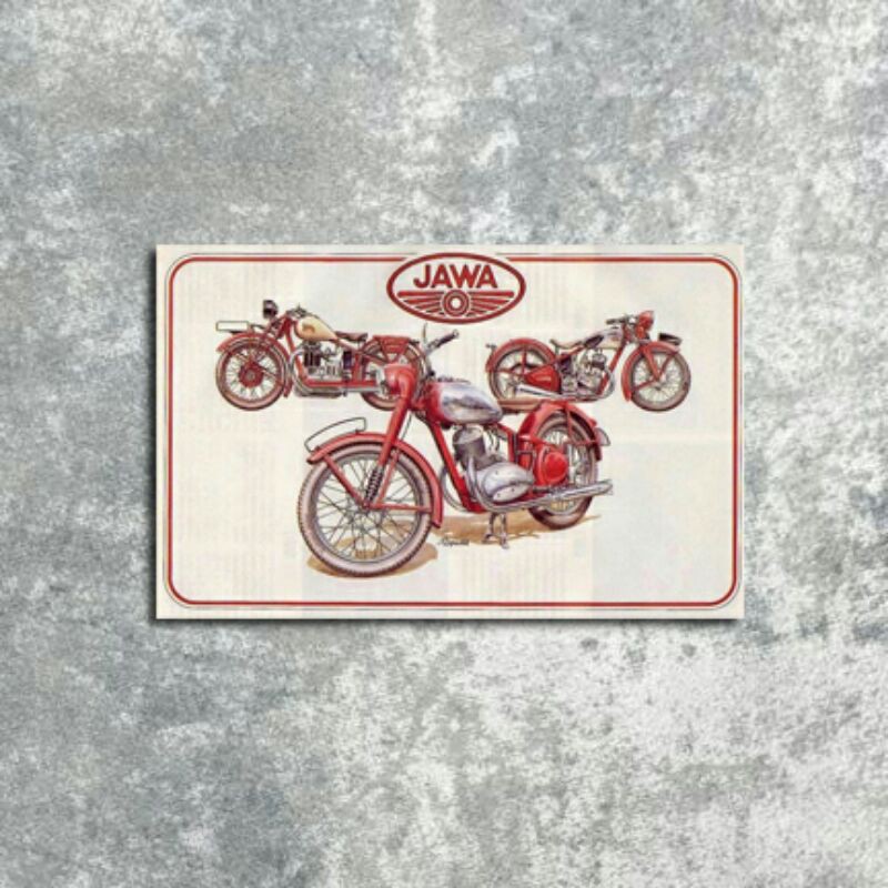 Poster Motor Honda Jawa Classic Vintage