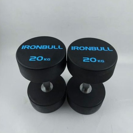 Dumbbell IronBull 2,5-25Kg TPE URETHANE Solid stell handle hard Chrome