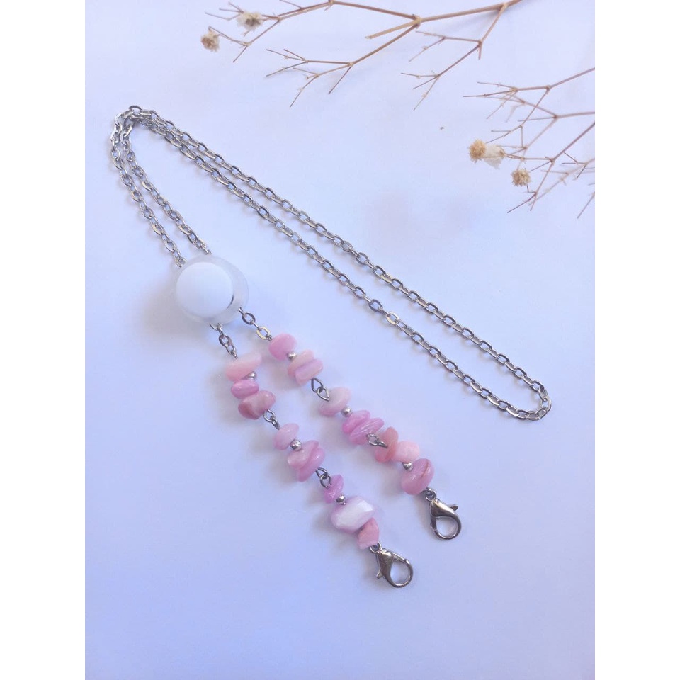 [FREE ONGKIR] Strap Masker Hijab 2In1 Batu Pecah Batu Kerikil Premium Termurah