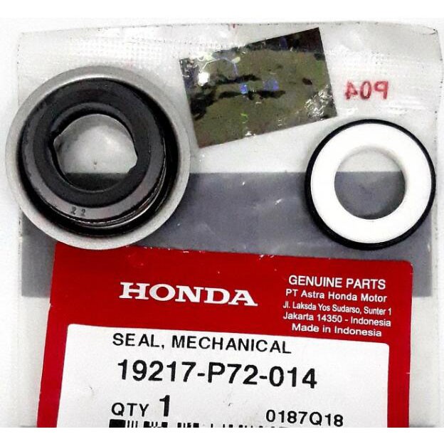 HONDA ORI AHM SEAL MECHANICAL 19217-P72-014 CS1 CB 150R CBR 150R CBR 250R SONIC 150R SUPRA GTR 150 C