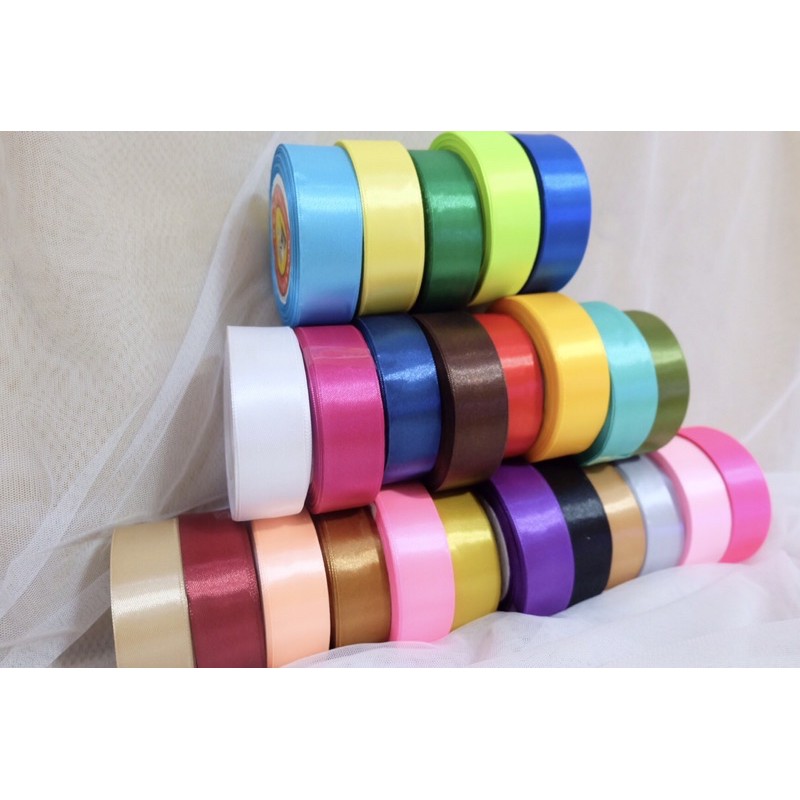 

pita kain 1inch warna warni gulungan