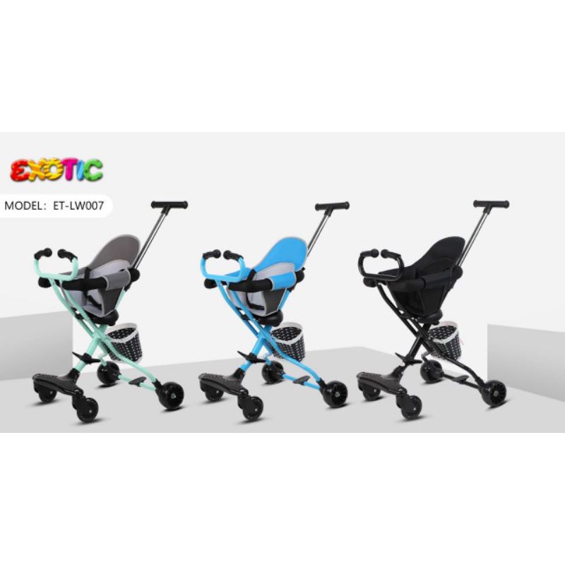 [FREE BUBBLE] Exotic Stroller ET-LW-007 / Kereta Dorong Anak Bayi