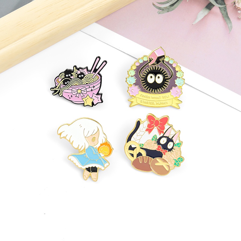 Bros Pin Enamel Desain Kartun Anime 4 Gaya Untuk Hadiah