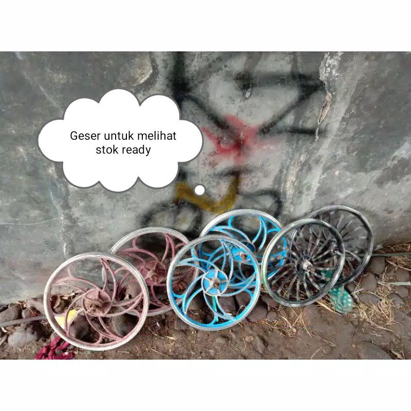 Velg velk wheelset sepeda lipat, Minion, BMX racing Aloy uk20