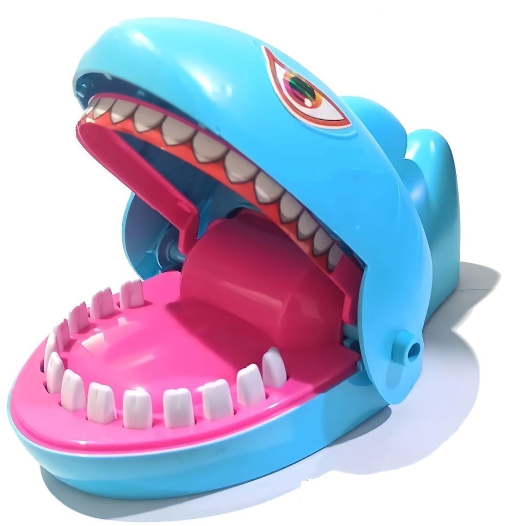 H0532 HAPPY KIDS MAINAN ANAK SHARK GAME LZ8 MAINAN HIU GIGIT SHARK DENTIST MAINAN SERU SERUAN PRANK 