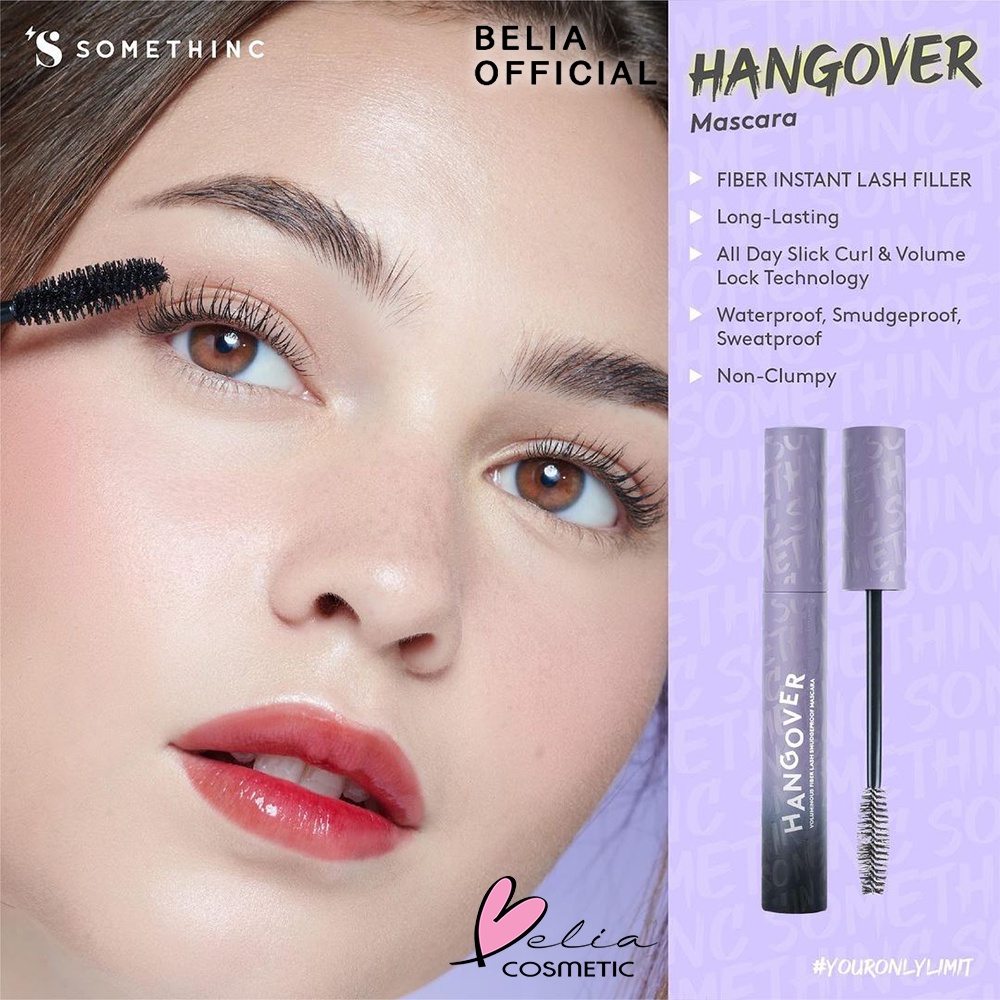 ❤ BELIA ❤ SOMETHINC HANGOVER Voluminous Fiber Lash Smudgeproof Mascara | Waterproof | Riasan Mata | BPOM