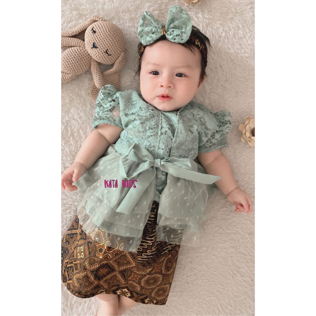 Kebaya Bayi / Set Kebaya Baby / Kebaya Anak Maheswari Rok Jagat