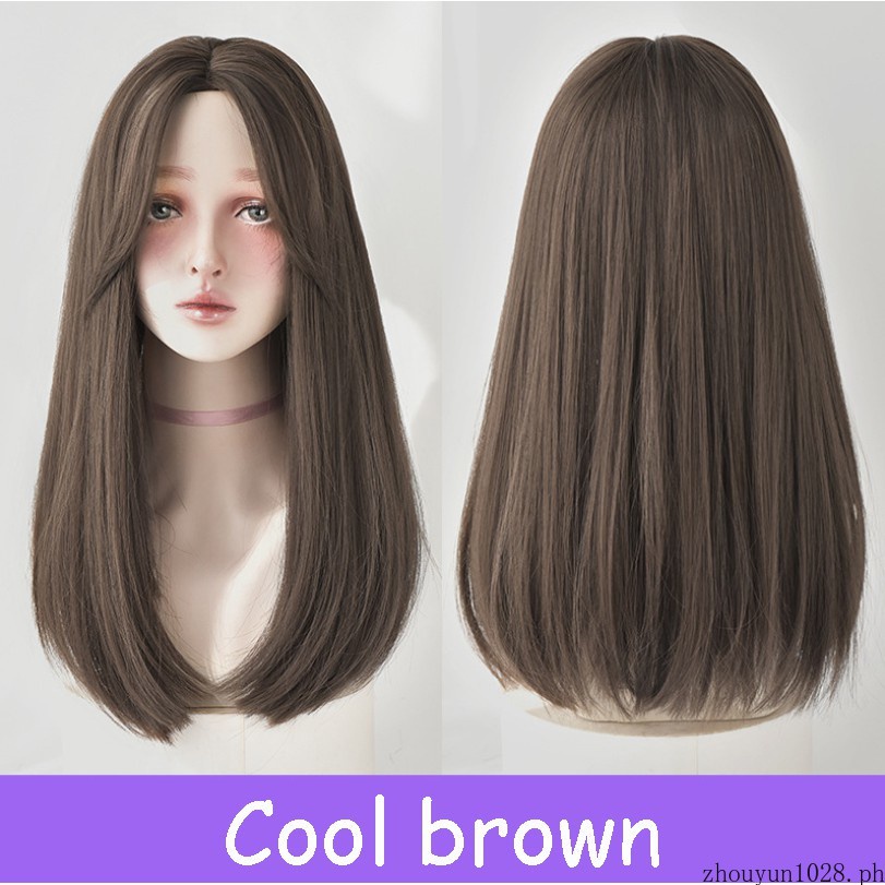 Korean Fashion Wig Simulation Wig Straight Hair  Long Hair Extension Piece