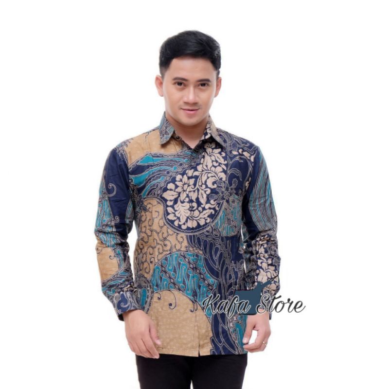 Kemeja Batik Pria Jumbo Baju Seragam Batik Atasan Cowok Motif Corak Yang Menawan Dan Berwibawa