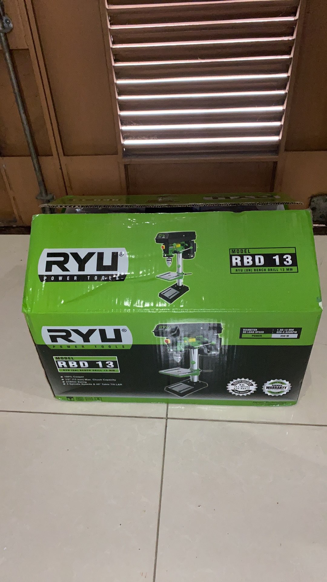 Bor Duduk 13mm Ryu Rbd13/ Bench Drill 13mm Ryu Rbd13