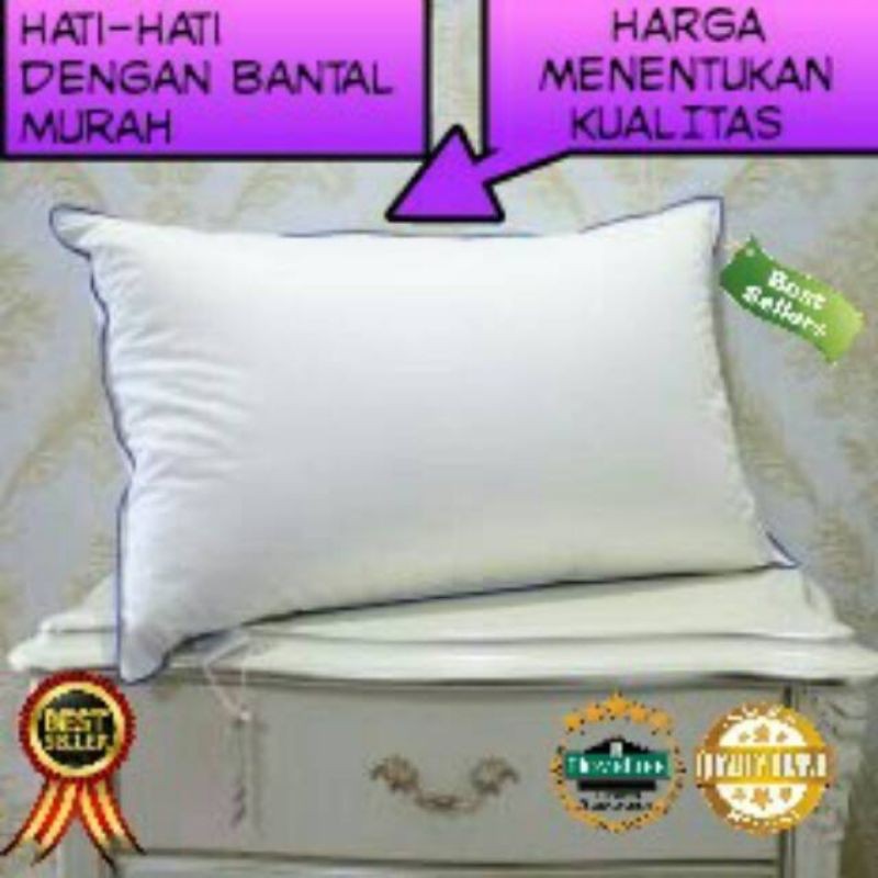 Bantal tidur bulu angsa SINTETIS (BUATAN)/ silikon bantal hotel exclusive 100% silikon bantal alasca