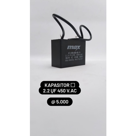 KAPASITOR KOTAK 2,2uf 450V MAX