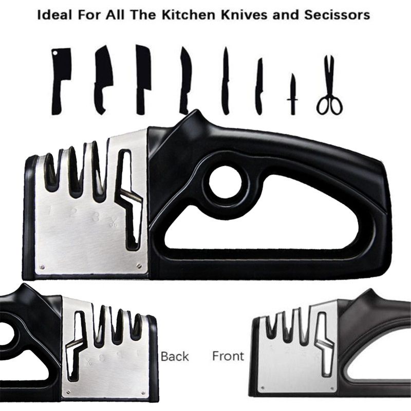 Alat Pengasah Pisau Four Head Alat Asah Pisau Dapur Pengasah Pisau Dapur Knife Sharpener Manual