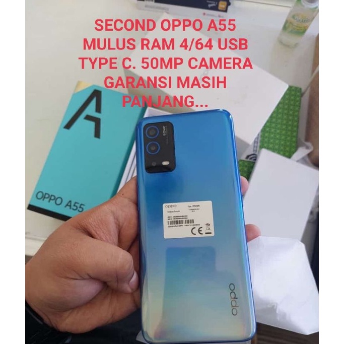 OPPO A55 RAM 4/64 SECOND MULUS fullset