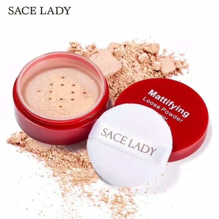 SACE LADY Matte Loose Powder Setting Powder Bedak Tabur ORI