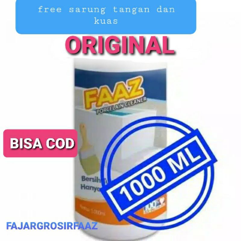 Faaz Porcelain Cleaner 1000ml Pembersih Keramik Kamar Mandi Porcelain Faaz Cleaner Pembersih Faaz