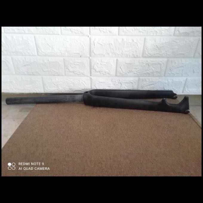 Fork Carbon Rigid Sepeda 700C Disc Brake Original