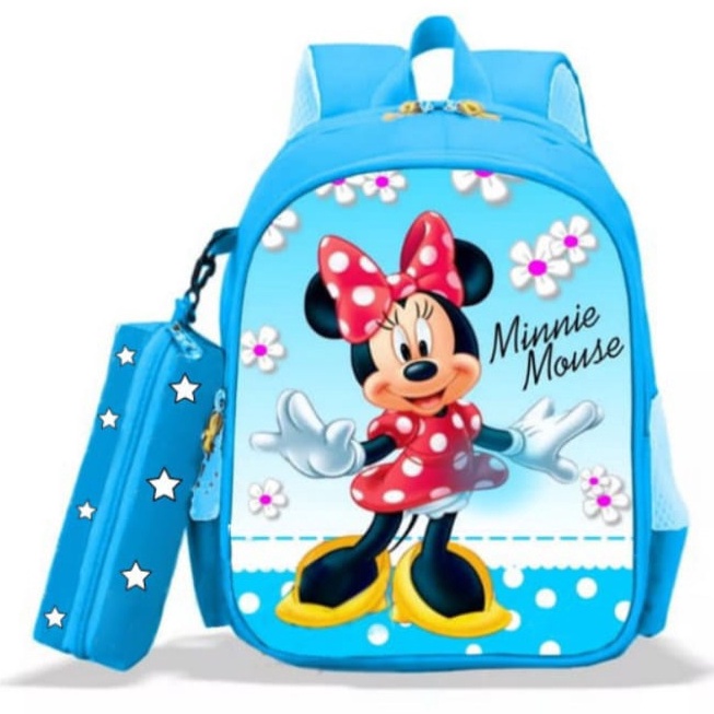 GGS Tas Ransel Anak Sekolah MINIE MAOUSE tas ransel  PAUD TK SD Karakter Minnie Maouse Terbaru 2022 Bayar Ditempat COD