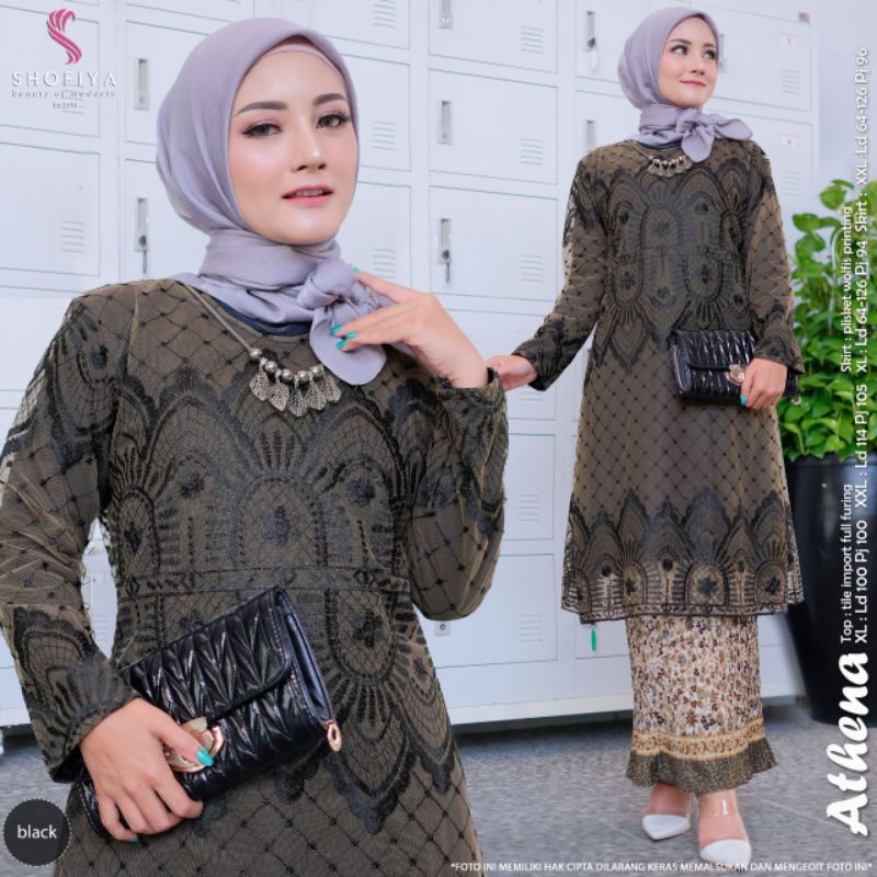 BAJU SETELAN KONDANGAN BRUKLAT SETELAN BAJU REMAJA BATIK KEKINIAN Athena set ori by shofiya