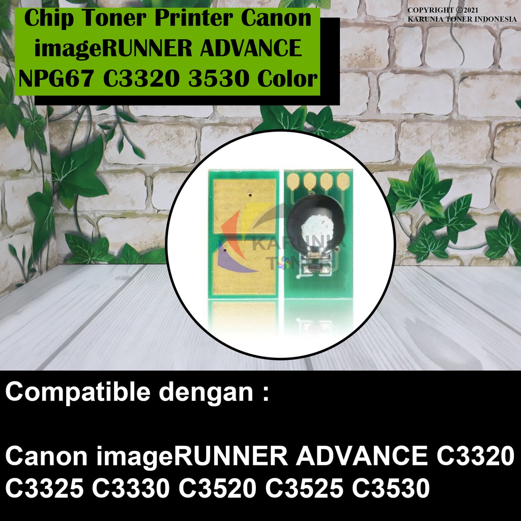 Chip Toner Canon NPG67 NPG 67 Advance C3320 C3325 C3330 C3520 C3525