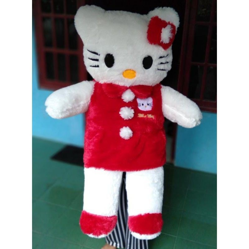 BONEKA HELLO KITTY JUMBO LUCU / BONEKA HELLO KITTY TERMURAH TERLARIS