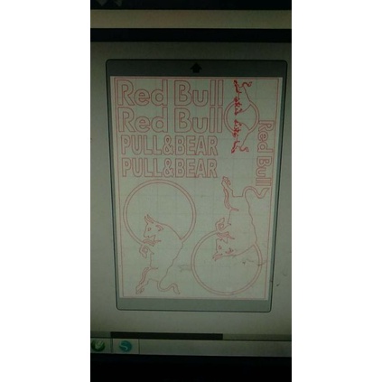 stiker helm red bull set