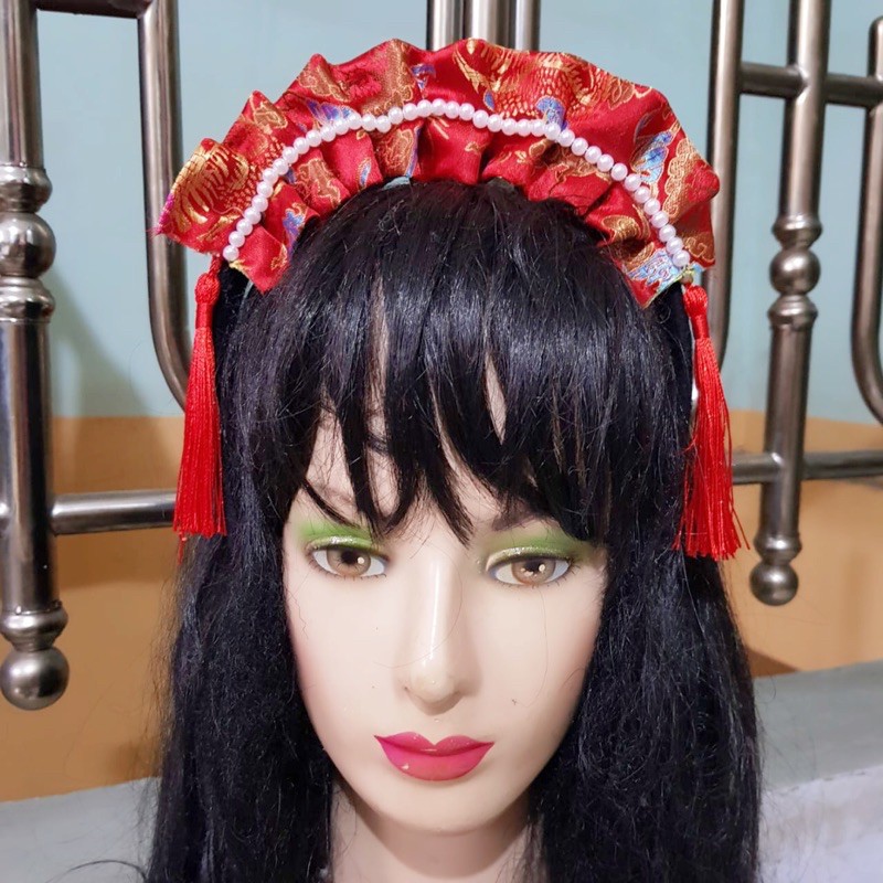 Bando Imlek Princess China Headpiece Ratu Shanghai Gong Xi Cepol CNY Chinese newyear Aksesoris Imlek