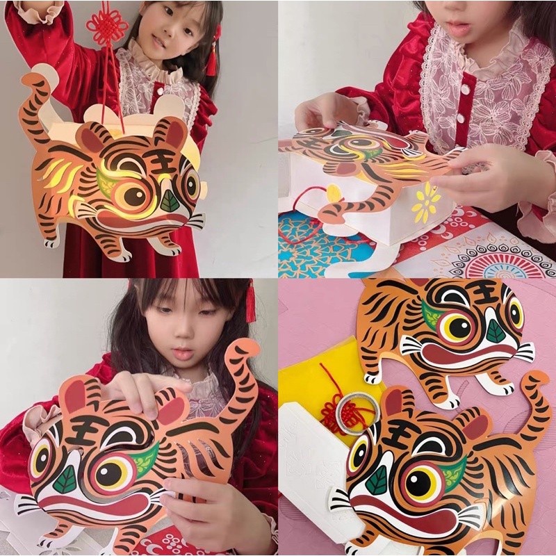 diy paper lantern cny chinese new year - prakarya lentera lampion imlek anak