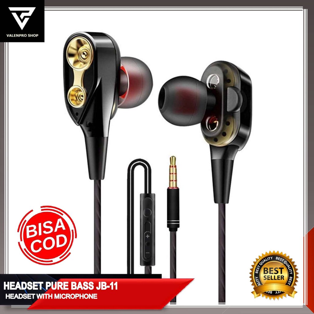 Headset Earphone Handsfree HF Purebass Branded JBL-11