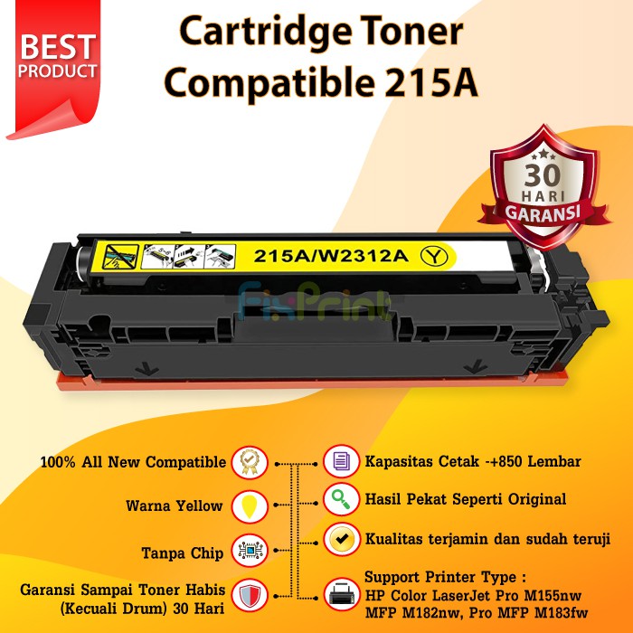 Cartridge Toner Compatible 215A Printer HP Color LaserJet Pro M155nw MFP M182nw Pro MFP M183fw