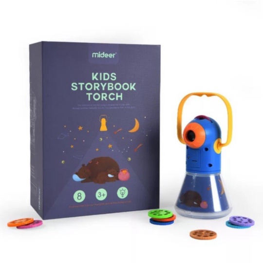 

Mideer kids storybook torch - kids projector toys Berkualitas