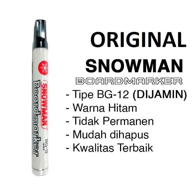 

POPPURI SHOP - SPIDOL SNOWMAND WHITE BOARD