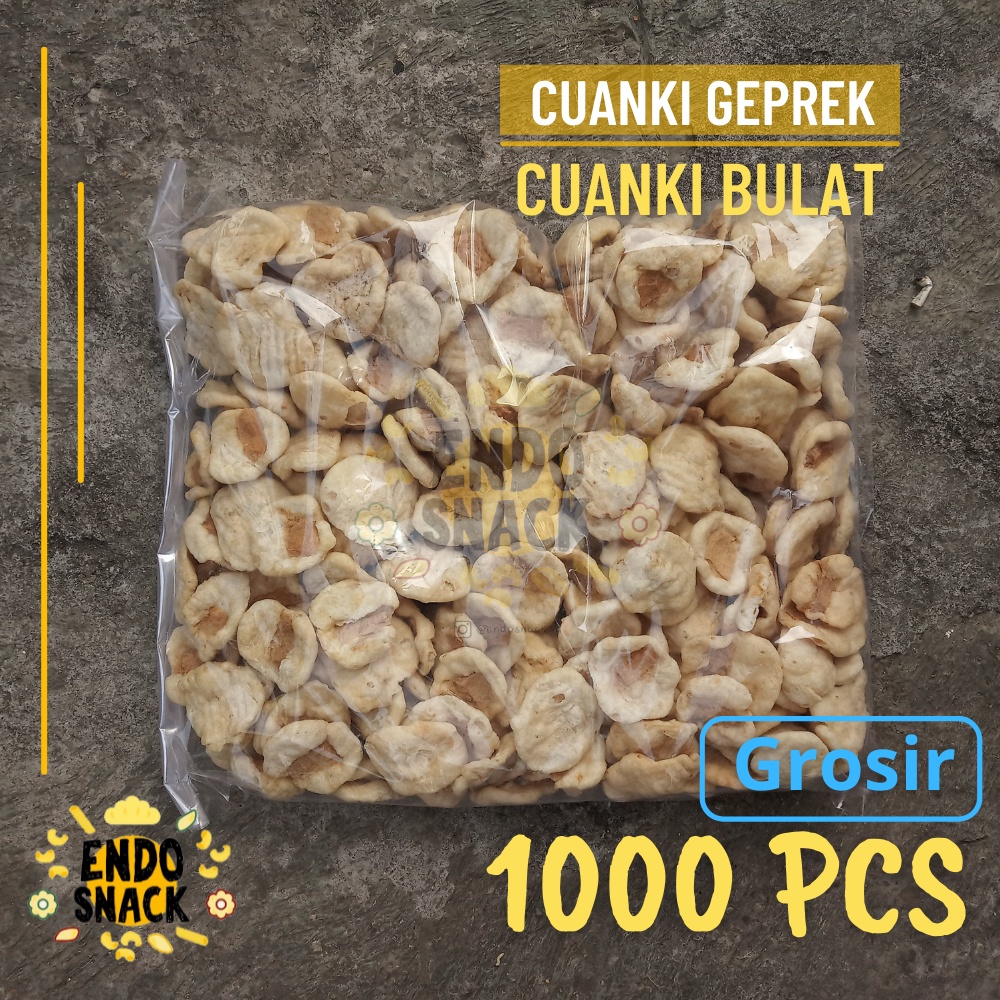 

[GROSIR] 1000 Pcs Cuanki Geprek Tahu Geprek Lidah Bulat Pelengkap Baso Aci, Seblak dan Cuanki
